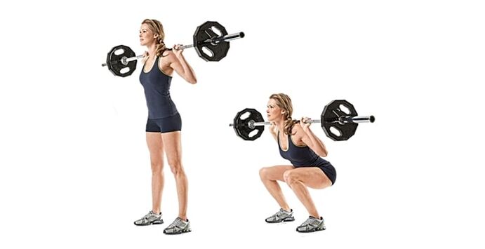 Squats le barra